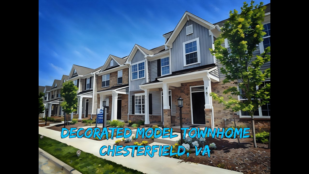 Decorated Eastwood Model Townhome Tour in  Chesterfield, VA