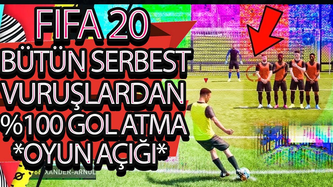 FIFA 20 / %100 BÜTÜN SERBEST VURUŞLARDAN GOL ATMA TAKTİĞİ! - (FIFA 20 FREE KICK GLITCH)