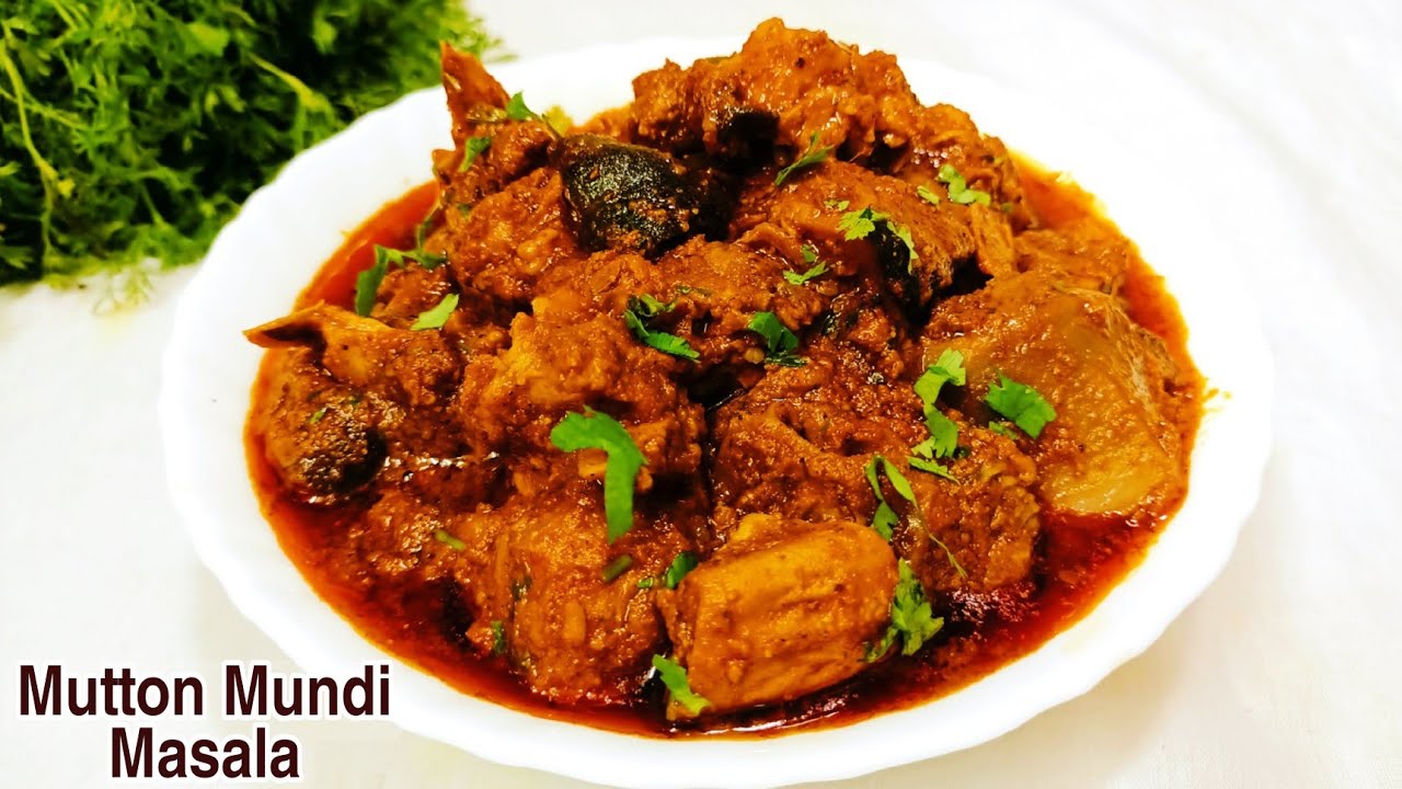 Goat Head Curry Recipe | Bakryachi Mundi Recipe | Maharashtrian Style Mundi Masala Curry