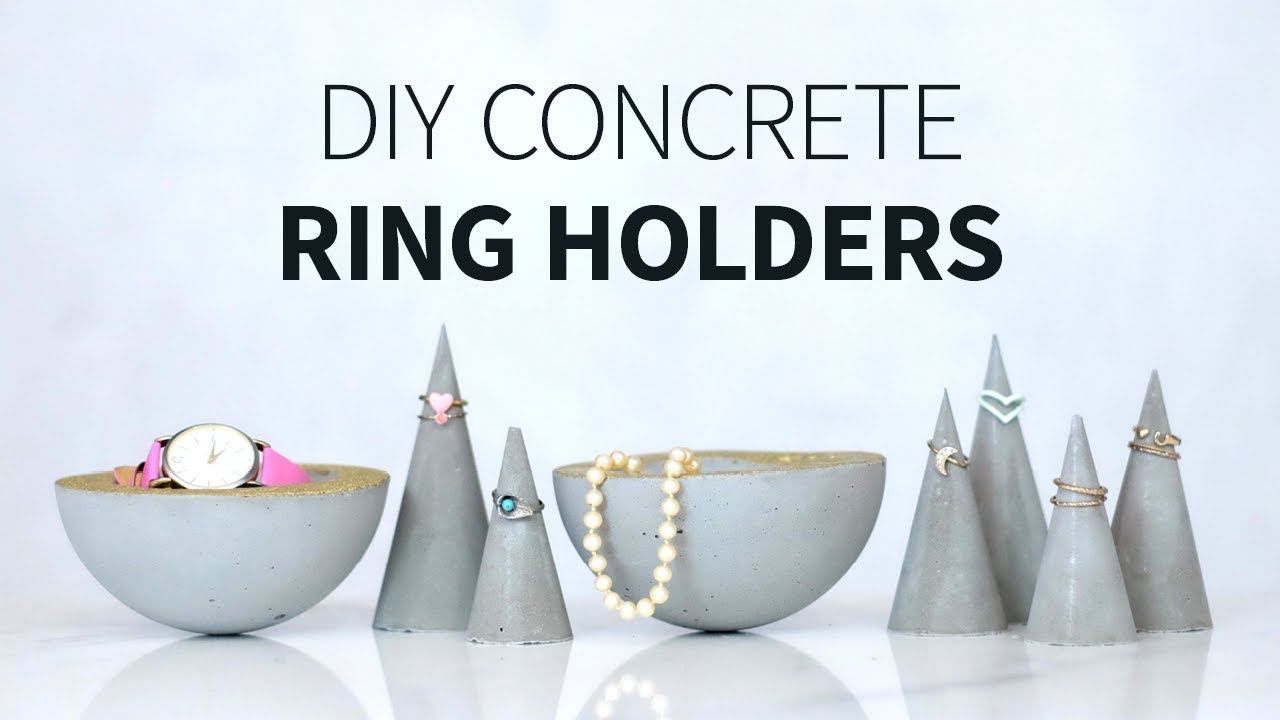 Concrete ring cones & jewelry holders | How to