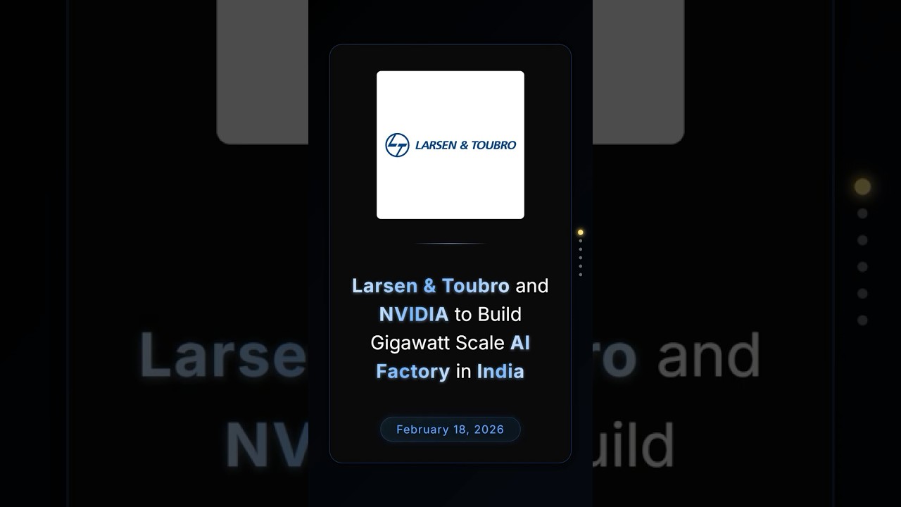 Larsen & Toubro и NVIDIA построят в Индии фабрику искусственного интеллекта гигаваттного масштаба...