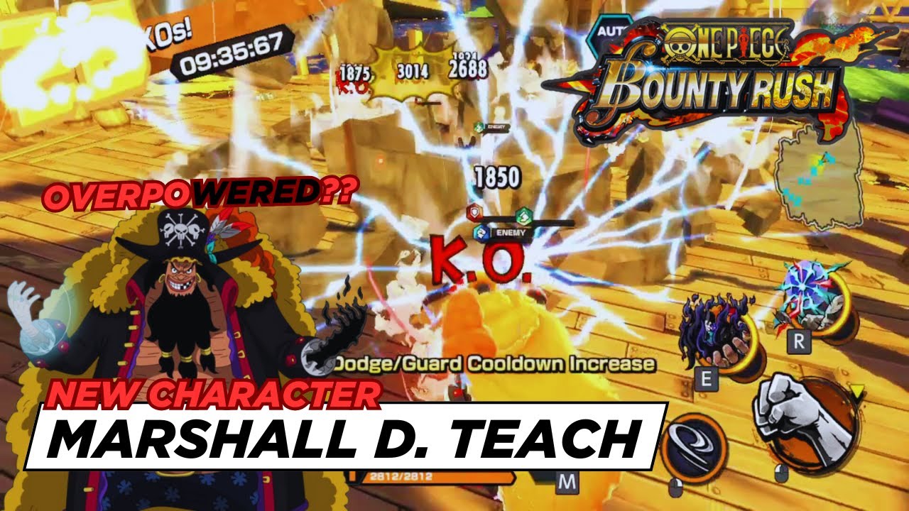 LET'S TRY MARSHALL D. TEACH LVL 1. IN SURVIVAL | ONE PIECE BOUNTY RUSH