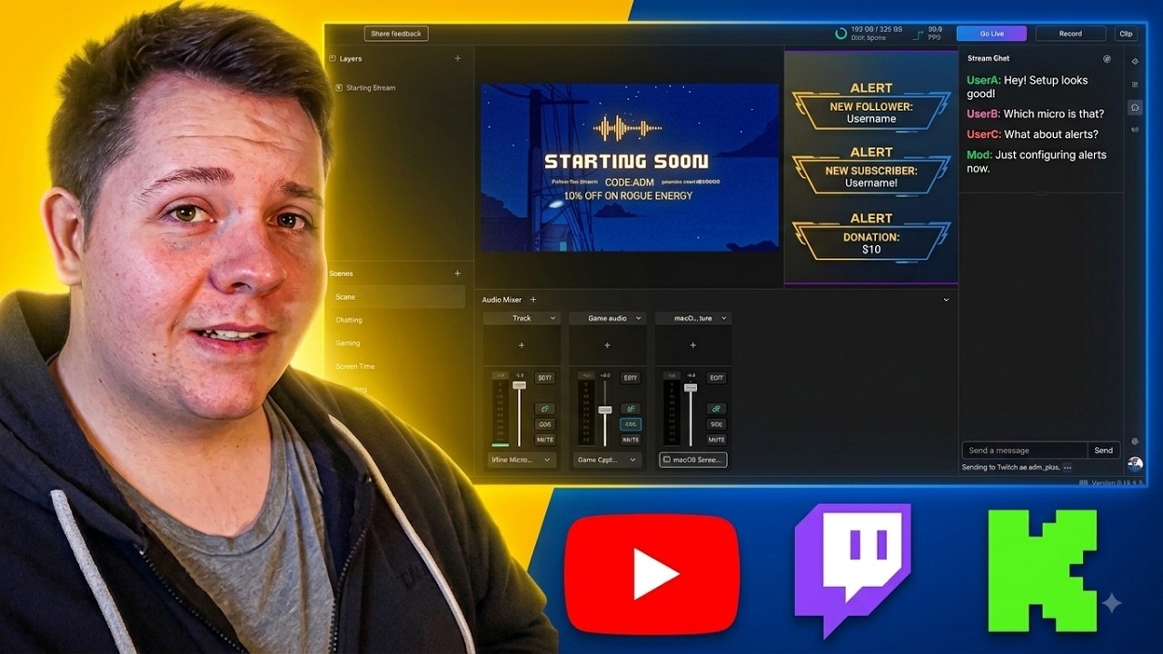 Как настроить Meld Studio для стриминга и записи (полный простой гайд)