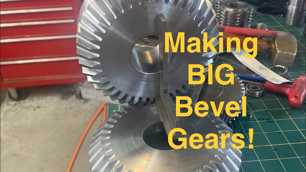 Making a BIG bevel gear set for the gear Hobbing attachment project