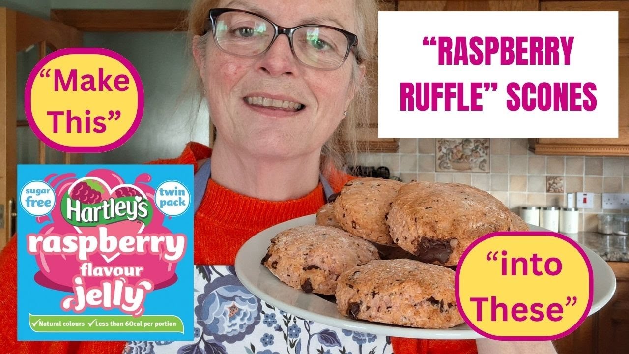 “I Tried RASPBERRY RUFFLE SCONES — and They’re Better Than Bakery!”#RaspberryRuffleScone #EasyBaking