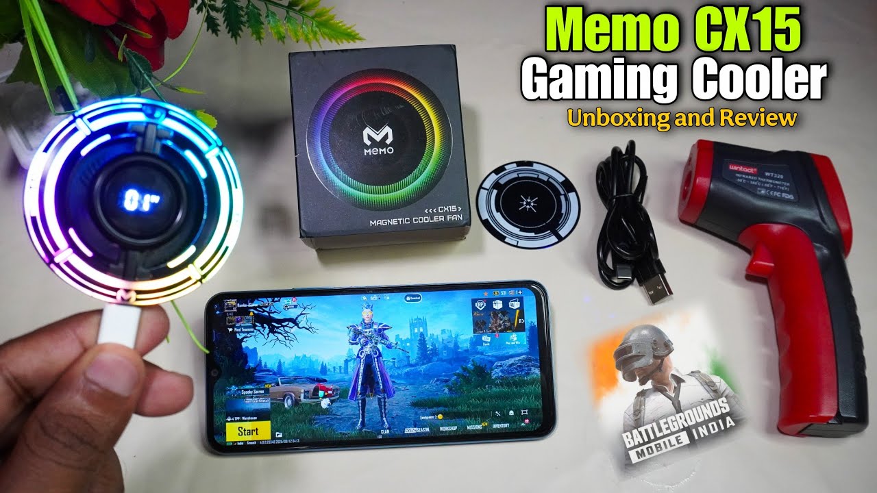 Memo CX15 Mobile Gaming cooling fan Unboxing and Review || Best Gaming cooler for iPhone & Android