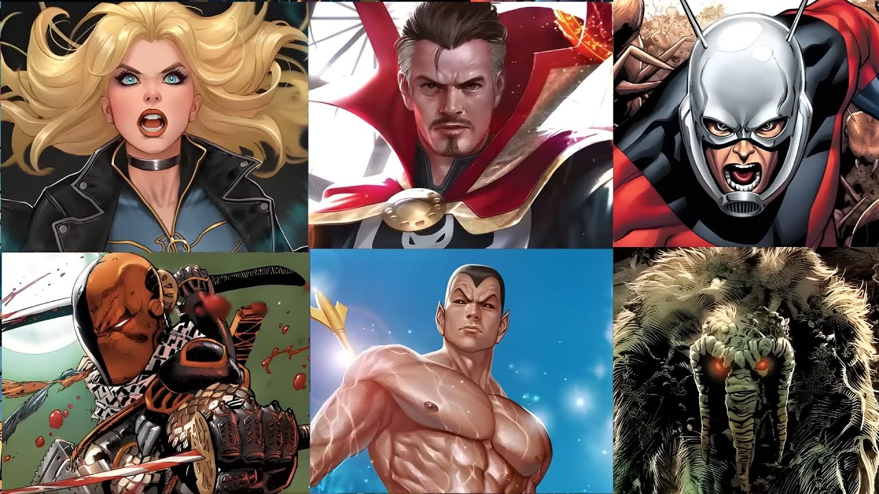 Marvel vs DC Superheroes and Villains with Their Counterparts