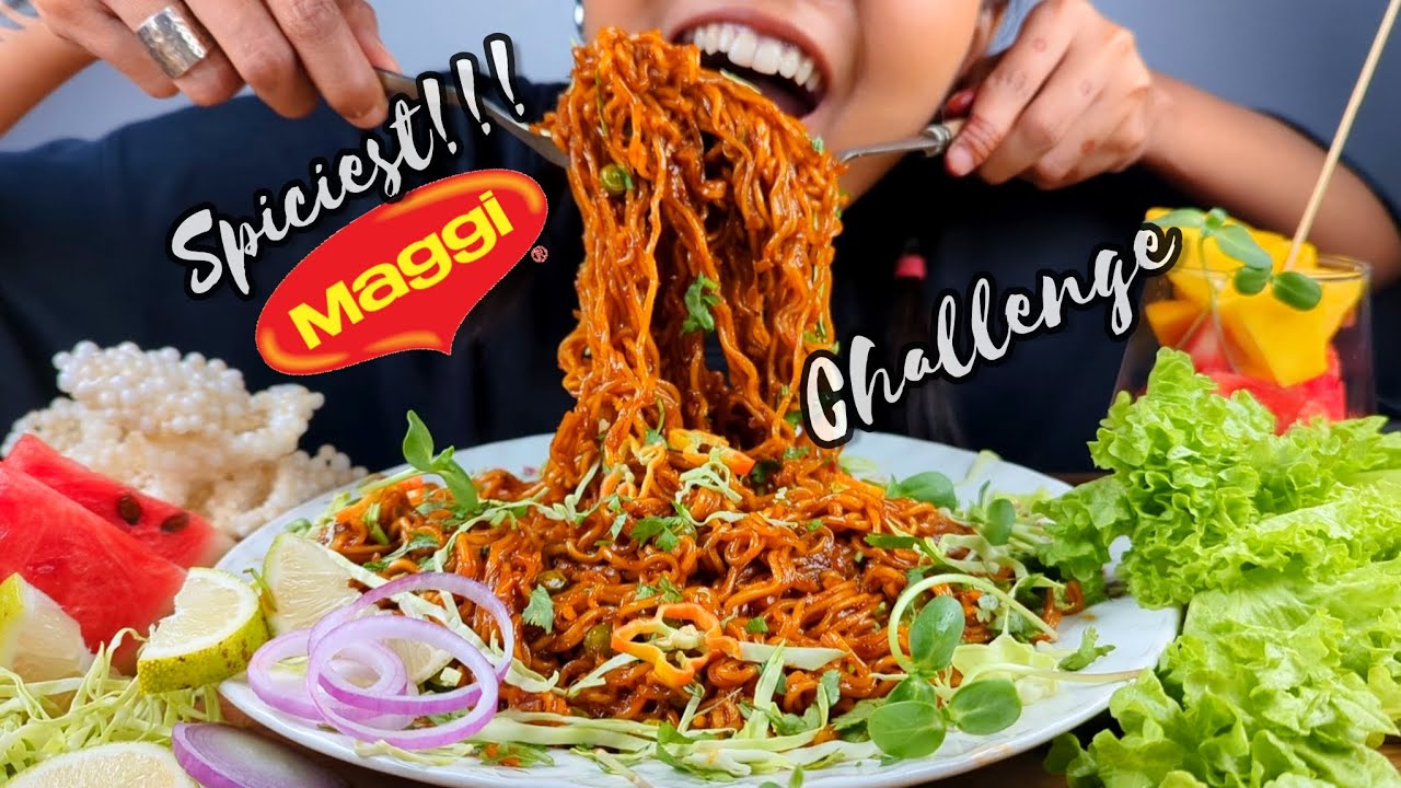 VIRAL MAGGI RECIPE | SPICIEST MAGGI CHALLENGE | GHOST PEPPER MAGGI NOODLES | EXTREMELY SPICY MAGGI