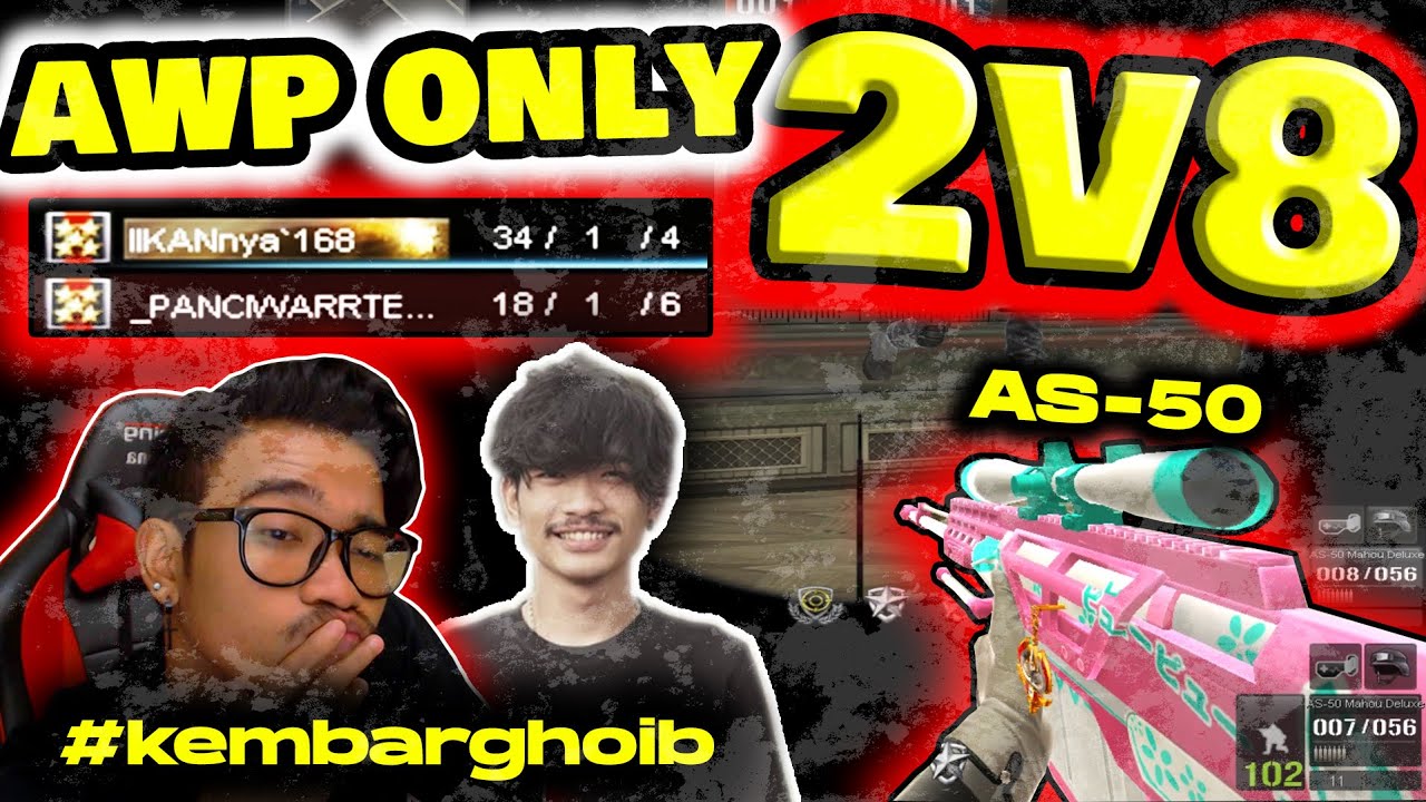 MENGGUNAKAN AWP YANG OVER POWER!! 2 VS 8 SIAPA TAKUT!! Point Blank Zepetto Indonesia