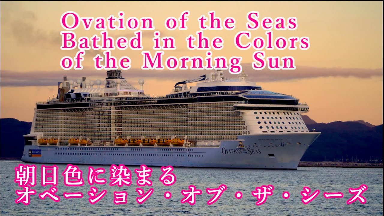 20251007【4K】朝日色に染まるオベーション・オブ・ザ・シーズ Ovation of the Seas Bathed in the Colors of the Morning Sun