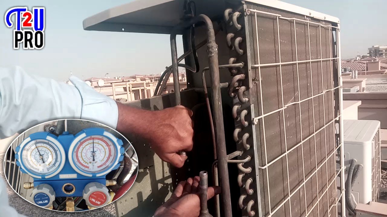 Duct Split Air Condition Compressor Tripping Solved By Flashing Outdoor Unit | O-General AC Repair