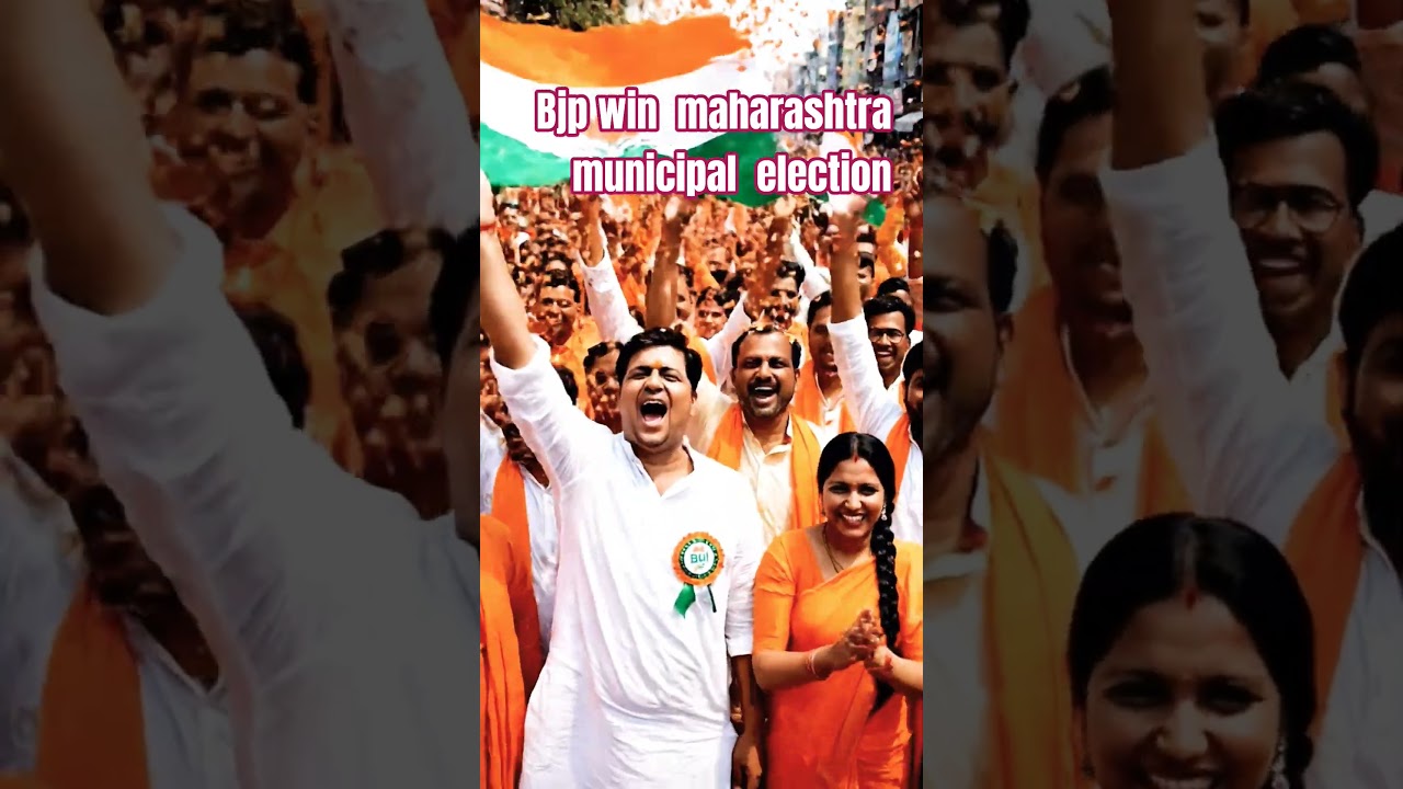 bjp win!!Maharashtra  municipal  election