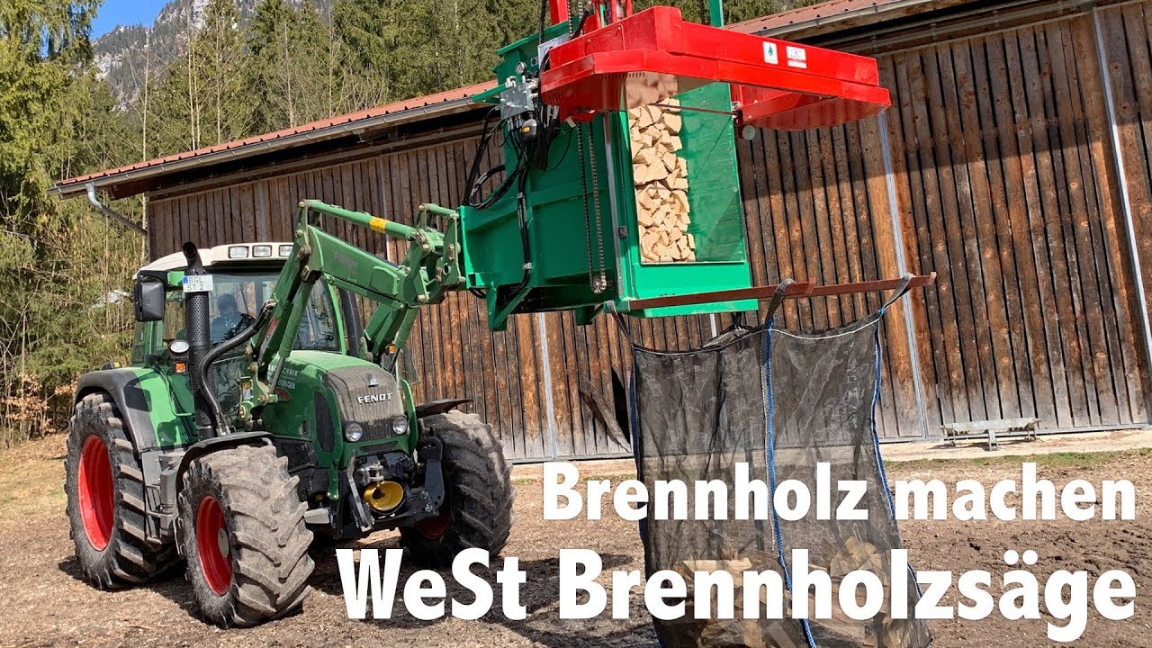 Brennholz machen | WeSt Brennholzsäge im Einsatz