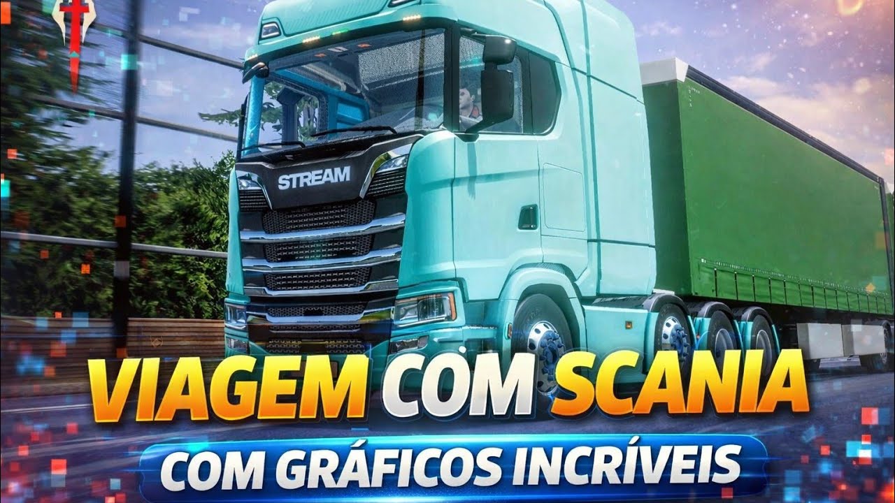 BORA DE SCANIA 77S 8×4 :  TRUCKERS OF EUROPE 3 COM GRÁFICOS INCRÍVEIS 🚚🚛