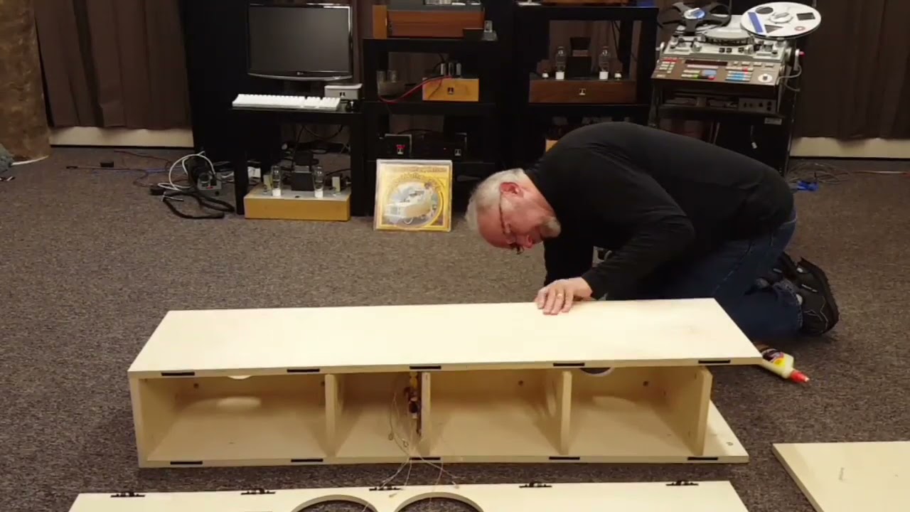 Bottlehead Jager speaker kit cabinet assembly Part 2 - glue up