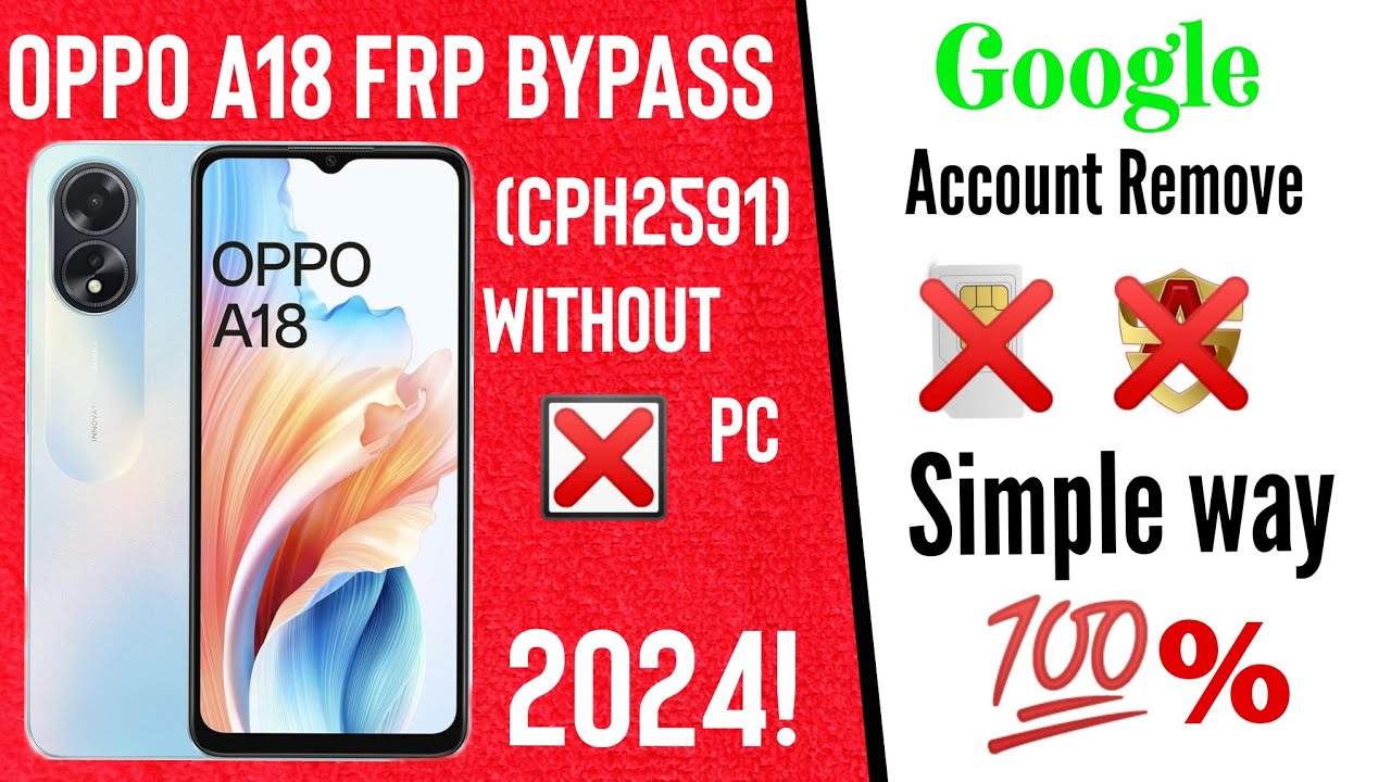 Oppo A18 FRP Bypass Android 13/14 | New Trick | Oppo A18 Google Account Bypass Without Pc Frp Unlock