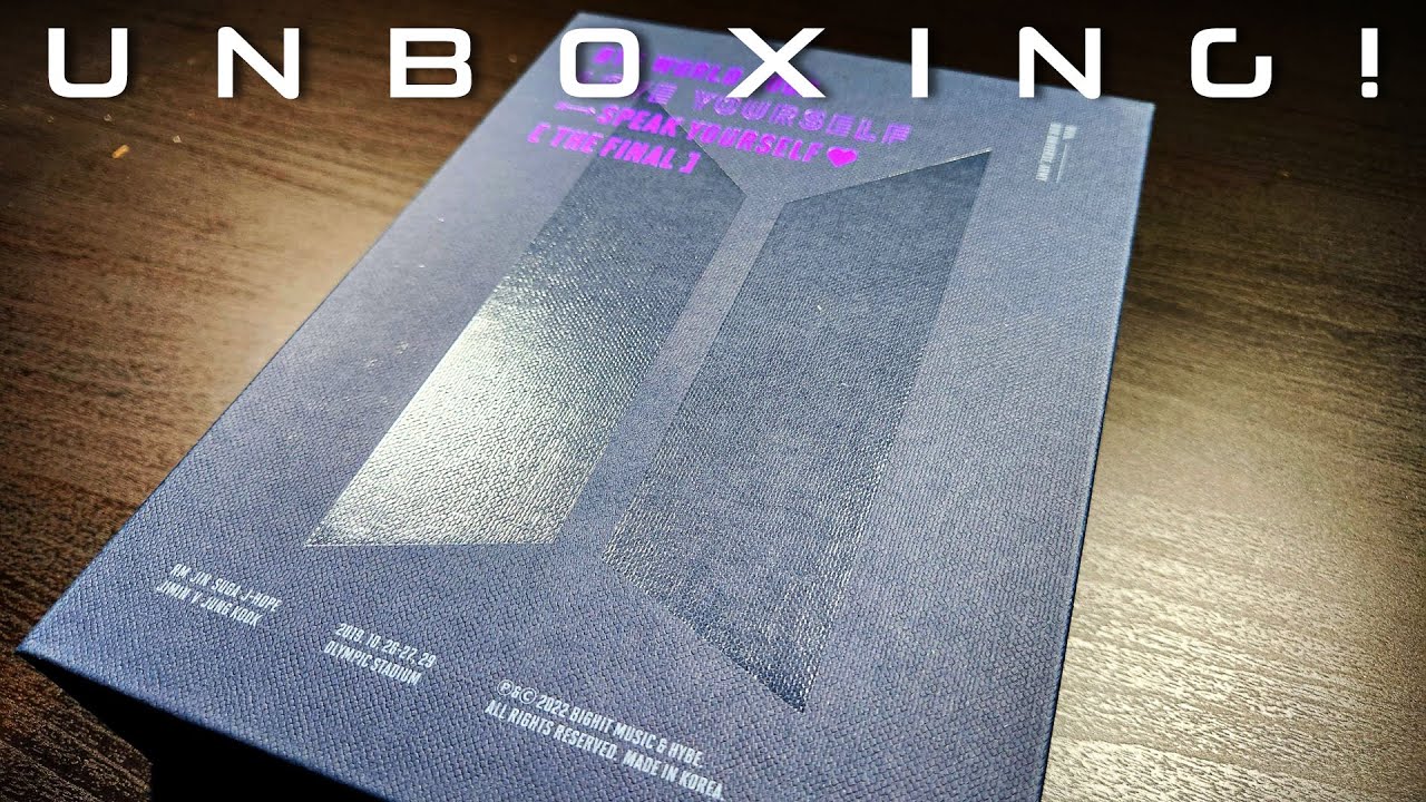 BTS World Tour: Love Yourself, Speak Yourself - The Final Blu-ray Unboxing