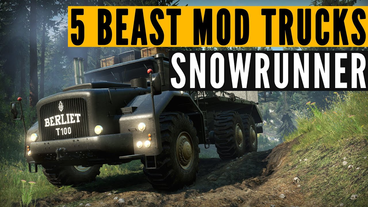 SnowRunner TOP 5 best mods: BIG & OP edition (4K 60FPS)