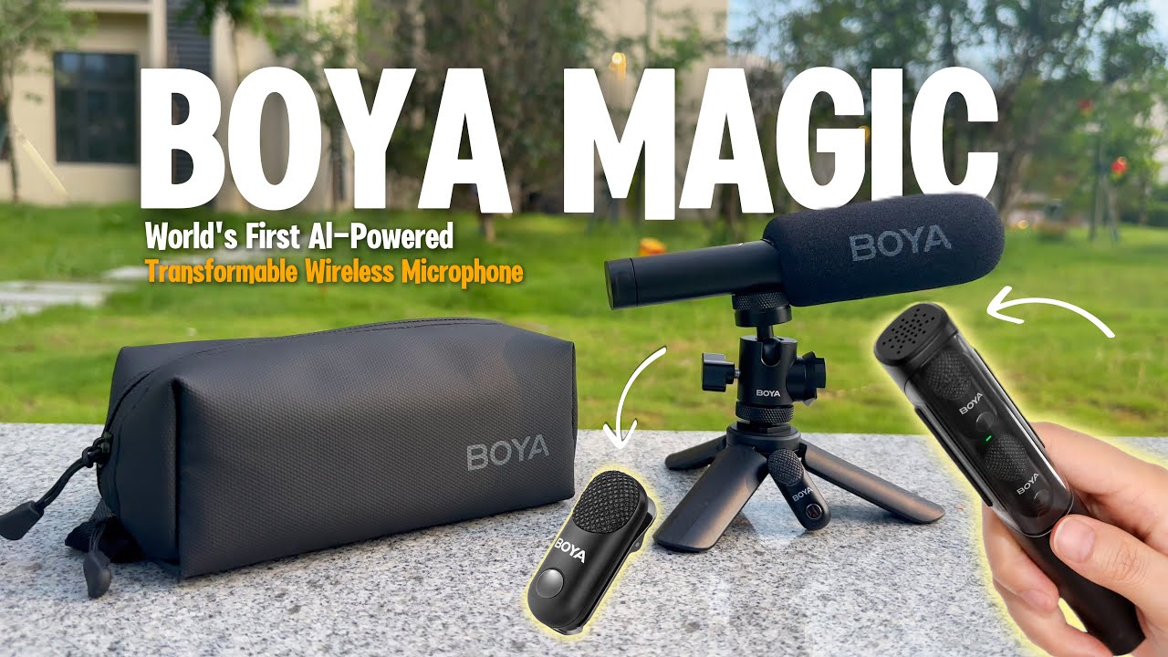 1 Mic Supports 4 Forms | World's First Al-Powered Transformable Wireless Microphone | BOYA MAGIC MIC