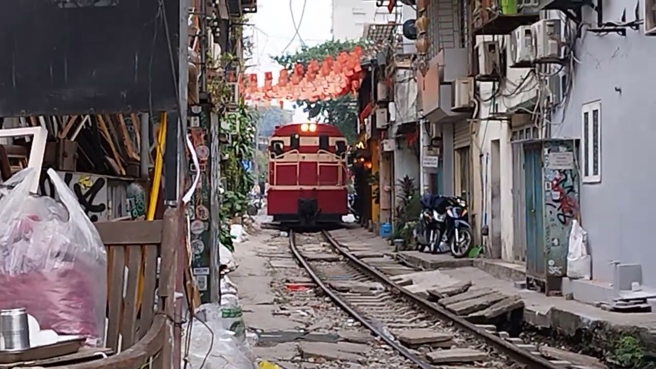 Train Eisenbahn Ha Noi Vietnam Hanoi