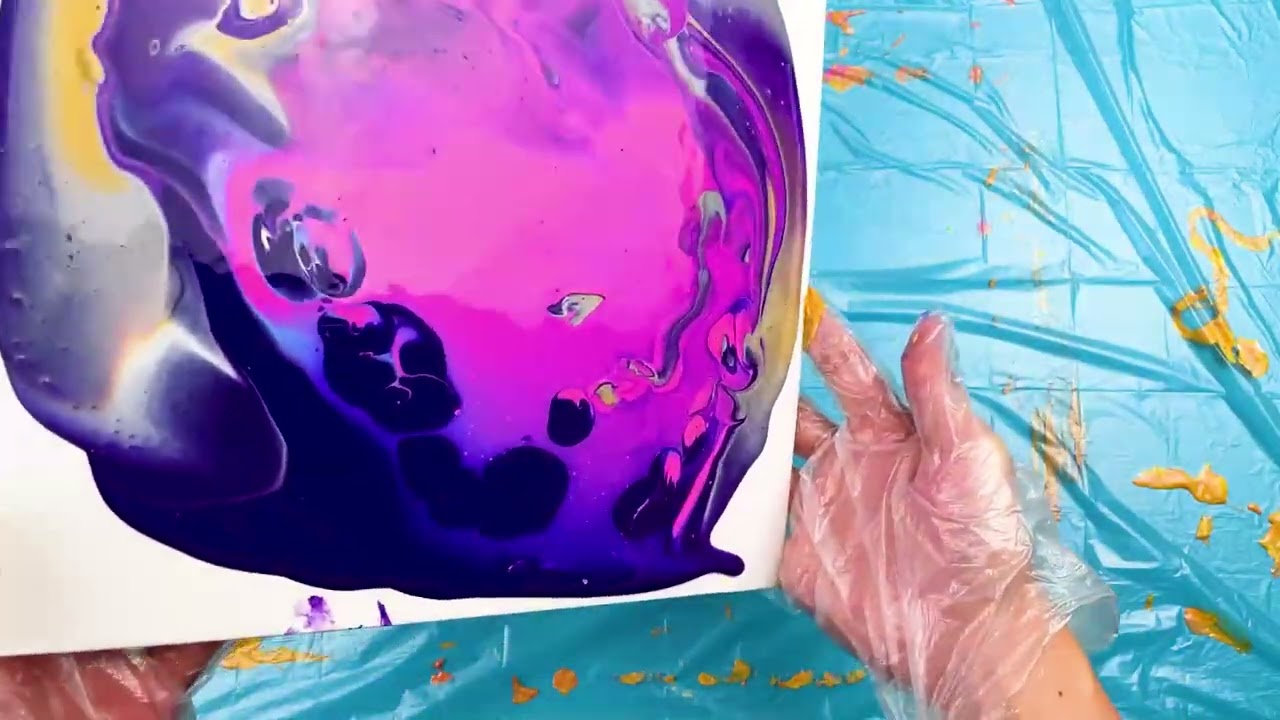 Paint Pouring Art Kit [Instructions] by Purple Ladybug