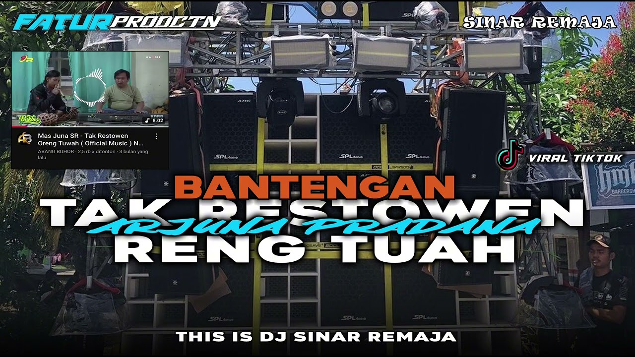DJ CEK SOUD BANTENGAN LAGU MADURA TAK RESTOWEN RENG TUA VOCAL MAS ARJUNA PRADANA SR#trending2025