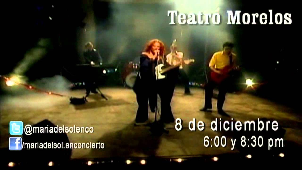MARIA DEL SOL EN CONCIERTO Teatro Morelos 8 Diciembre