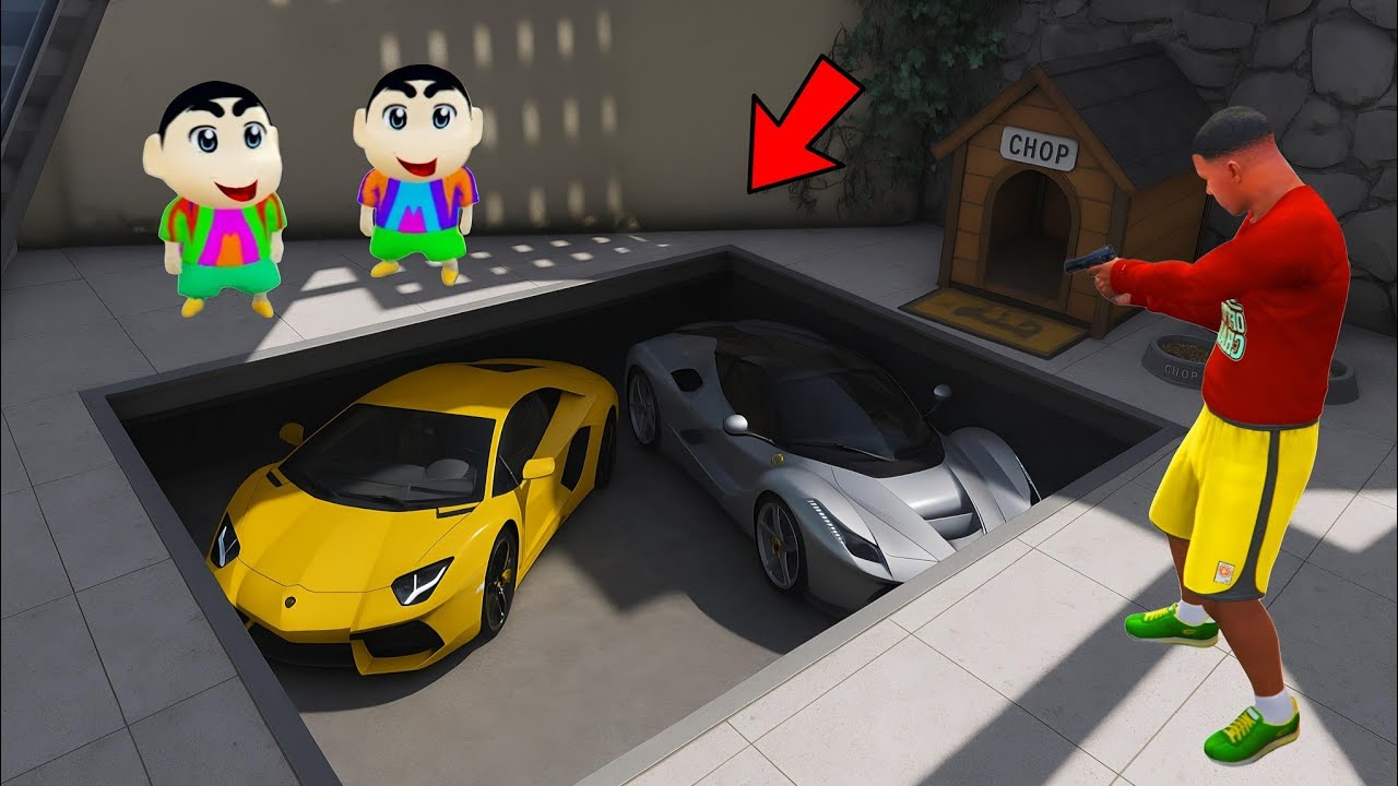 FRANKLIN FOUND A SECRET BASE NEAR CHOP'S HOUSE IN GTA 5