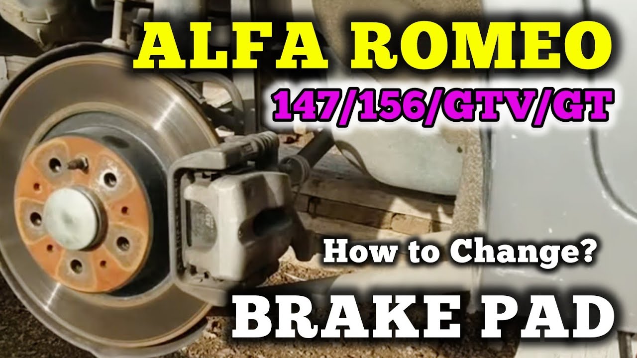 Как поменять тормозные колодки Alfa Romeo 156/147 / GTV / GT