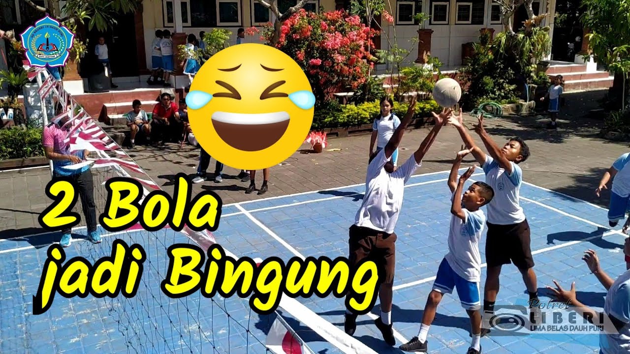 TAMPIL BEDA. Main Bola Lempar Tangkap dengan 2 Bola Pemain Wajib Fokus. HUT RI Ke 79.