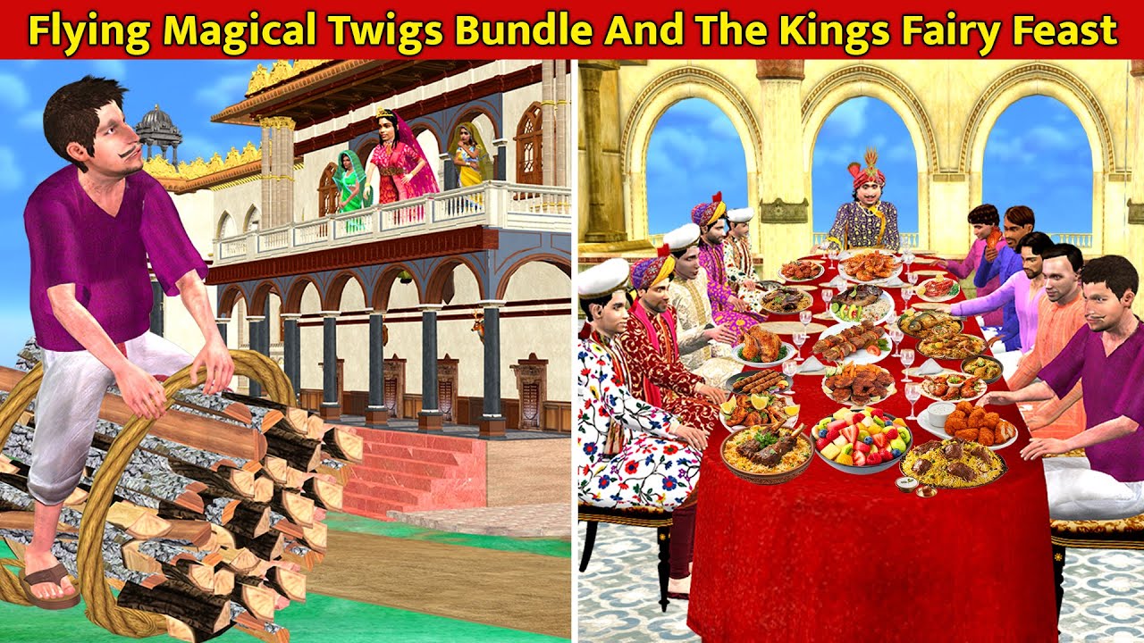 Flying Magical Twigs Bundle And The Kings Fairy Feast Moral Hindi Kahaniya