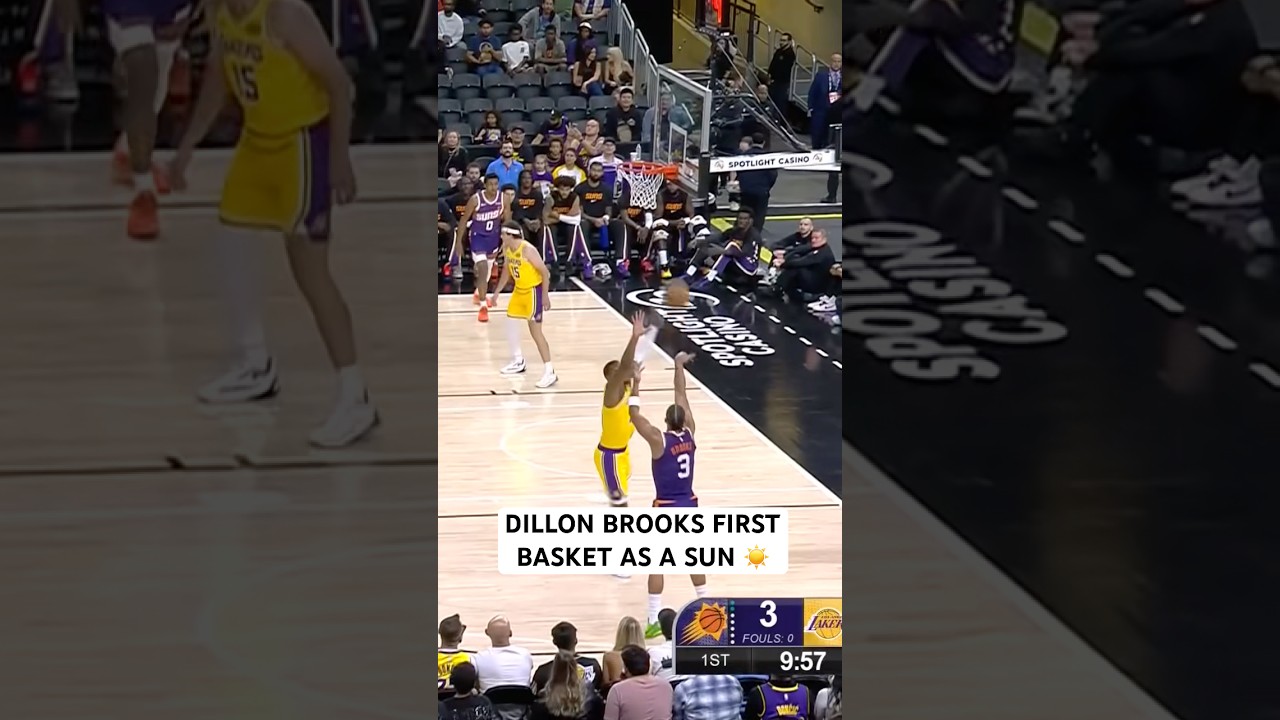 Dillion Brooks gets his first basket as a Sun