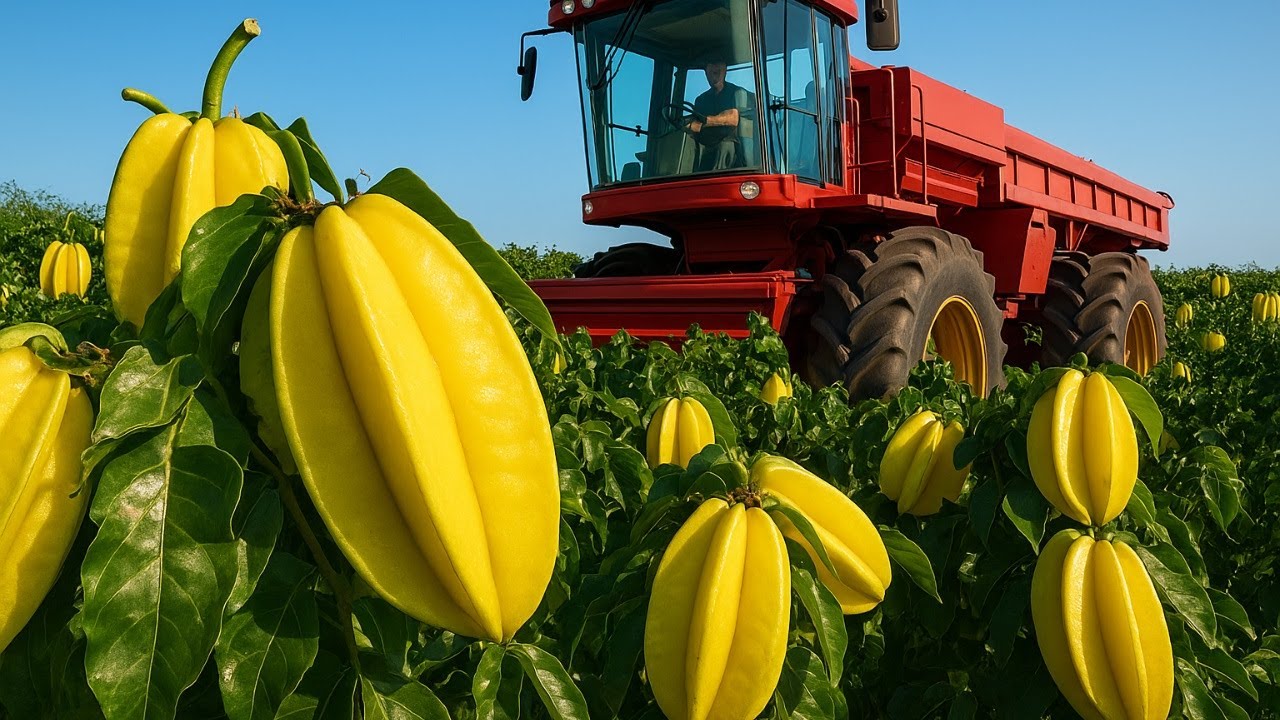 How Farmers Harvest Millions of Star Fruits | Inside Tropical Fruit Farms