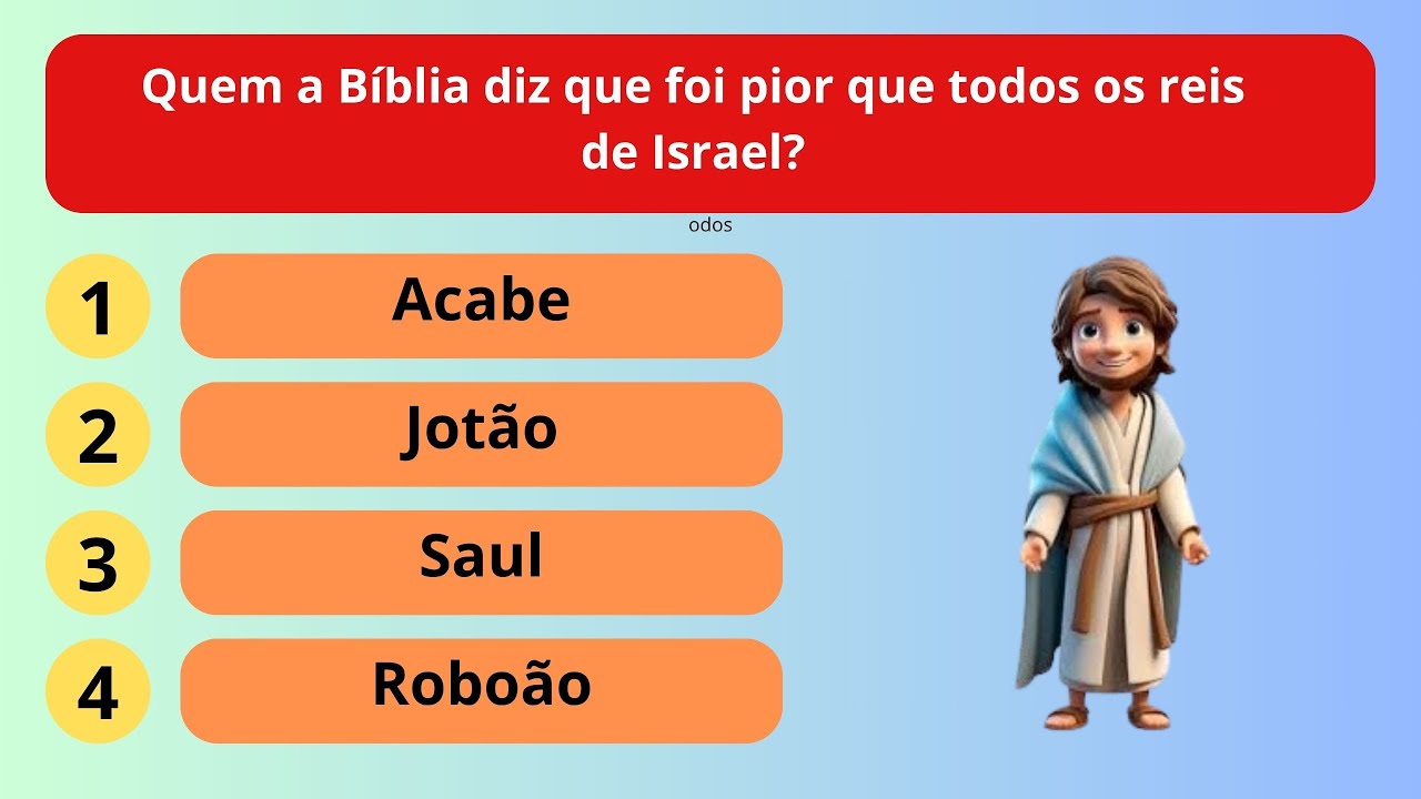 Bom de Bíblia - 14 perguntas bíblicas.