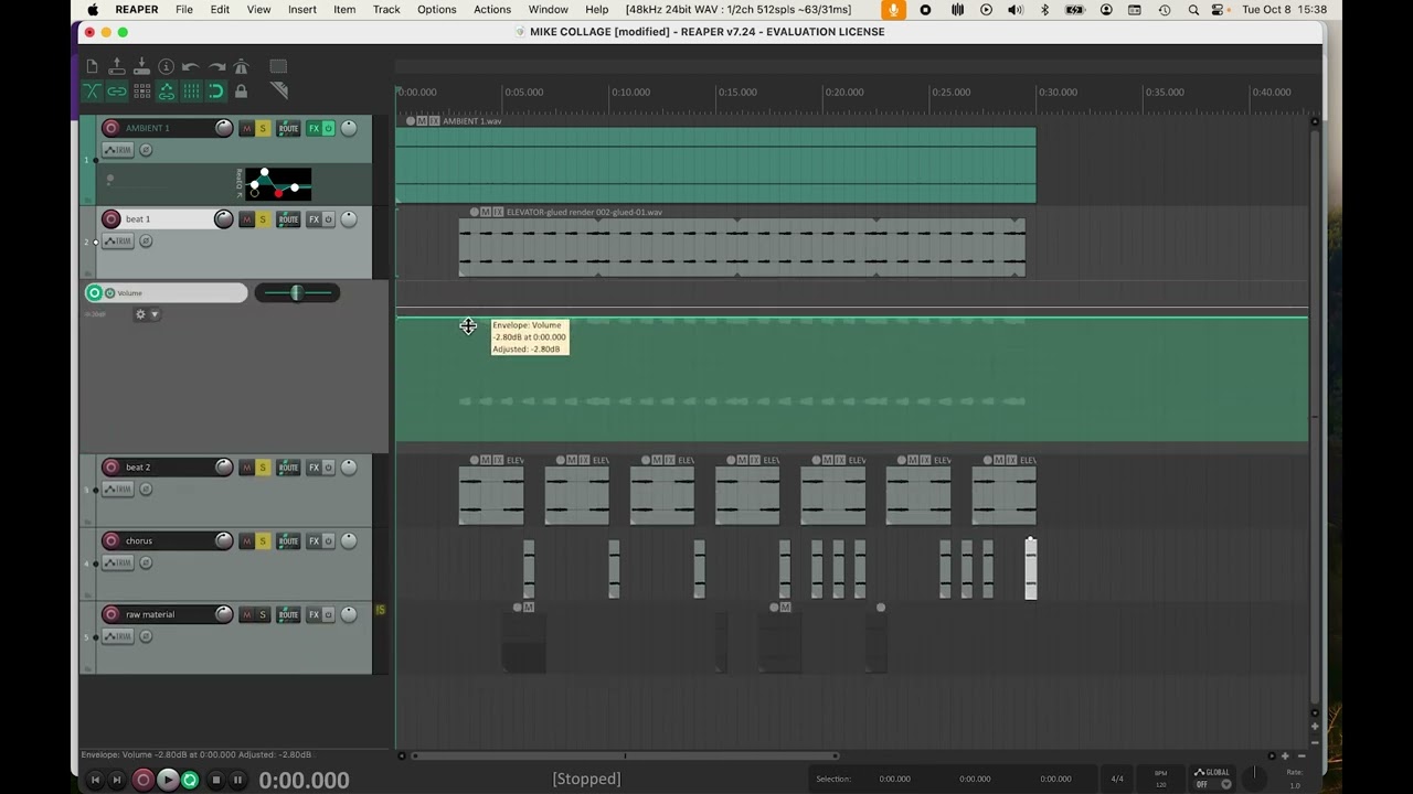 REAPER SOUND COLLAGE  EXAMPLE
