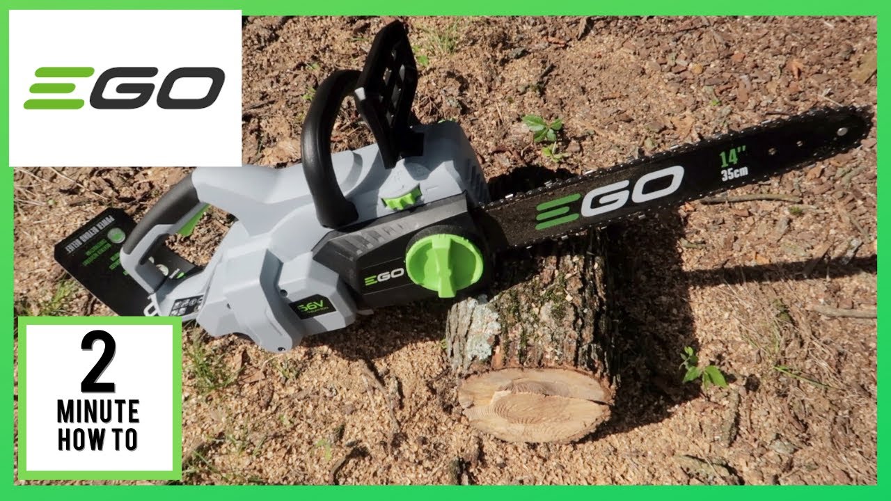 EGO Chainsaw-Unboxing and first use of the EGO 14