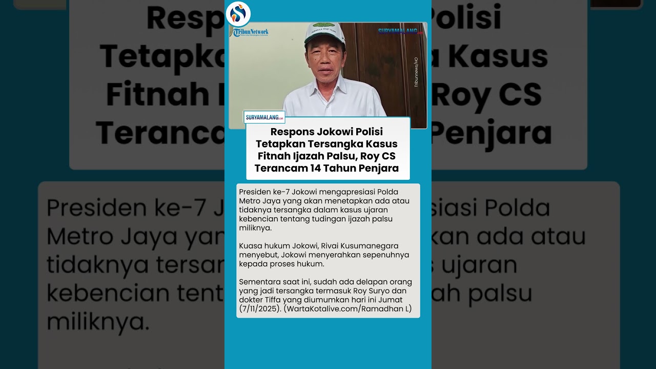 Apresiasi Jokowi Soal Polda Metro Jaya Tetapkan Tersangka Ijazah Palsu, Roy Suryo Cs Bakal Dibui?