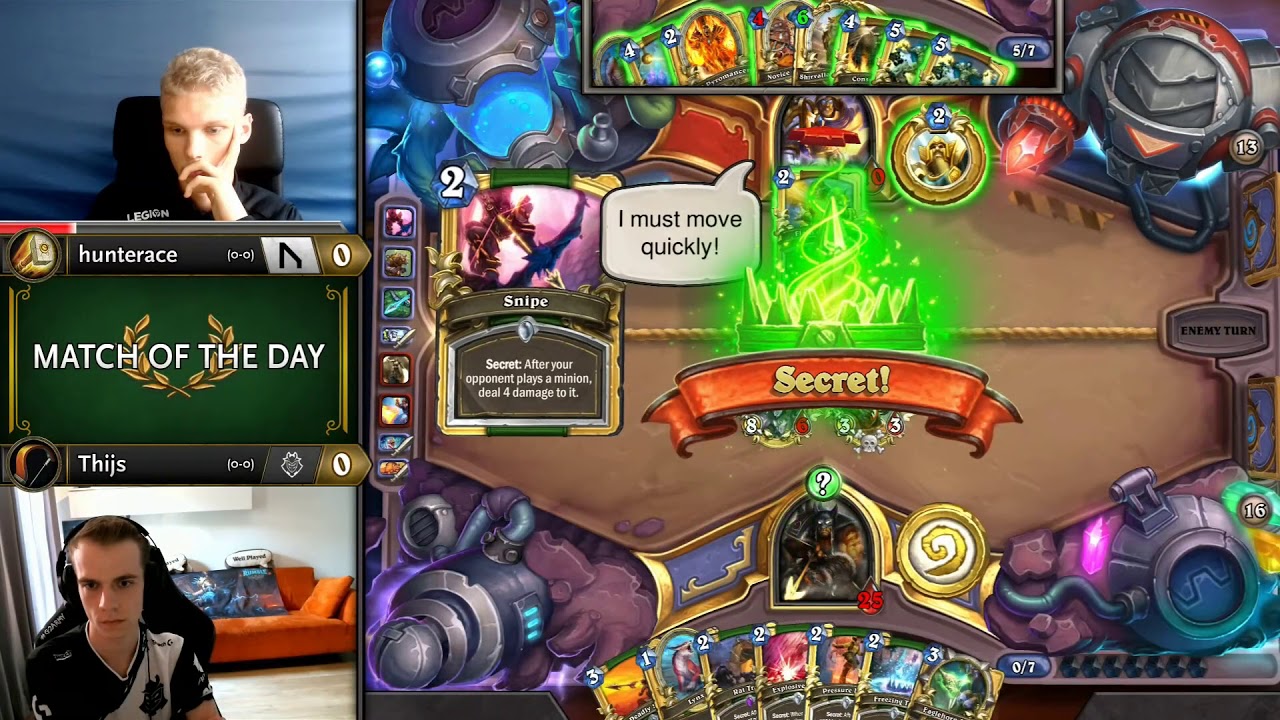 Match of the Day: hunterace vs Thijs - Hearthstone Grandmasters Europe - Week 1
