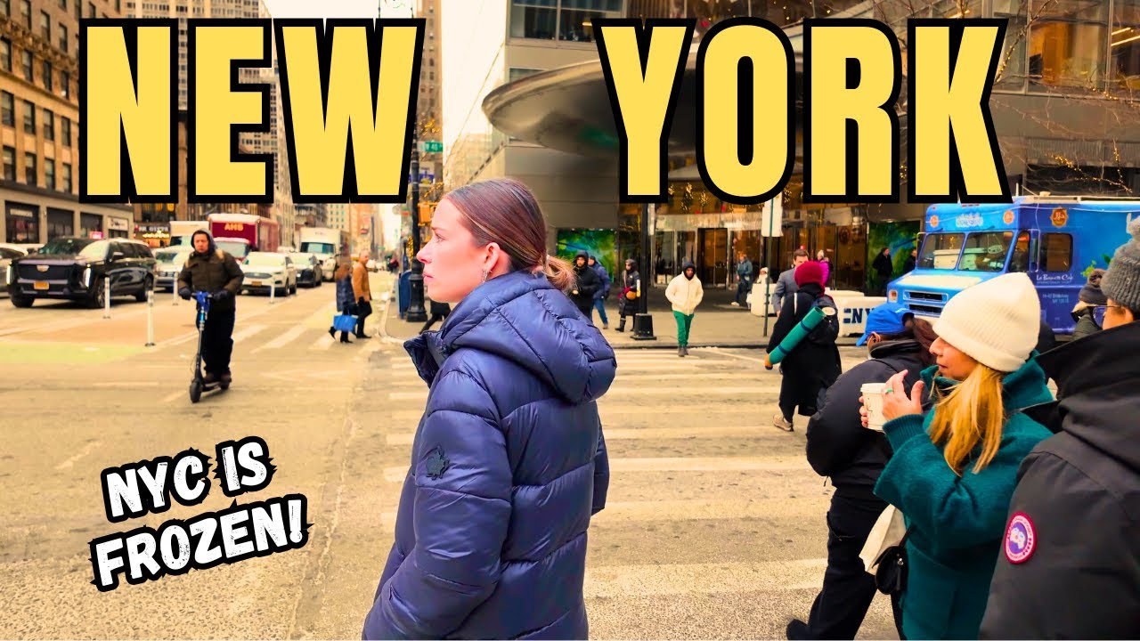 🥶 MANHATTAN EXTREME COLD 🥶 Exploring Midtown Manhattan NYC in FREEZING Temperatures 🎁 Christmas 2025