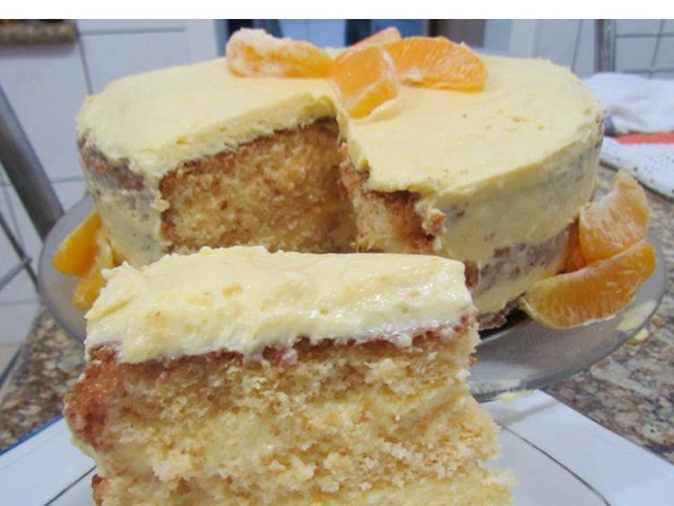 NAKED CAKE DE LARANJA - BOLO GELADO