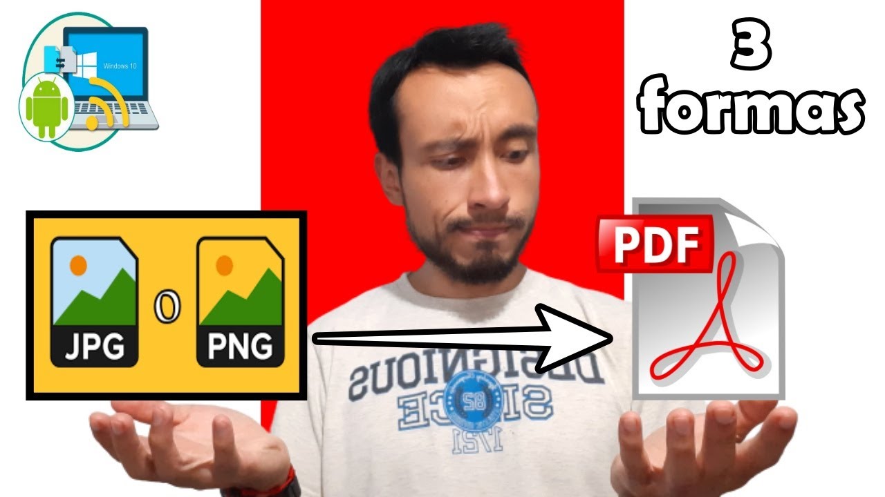 Como CONVERTIR una IMAGEN a PDF en Computadora sin Programas - 3 Formas de PASAR una Foto en PDF ✅