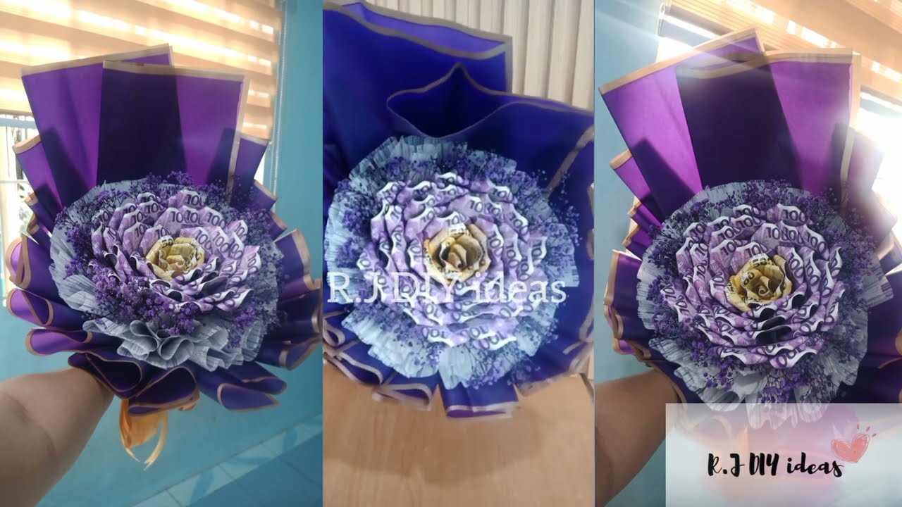 How to Make Money Flower Bouquet | R.J DIY ideas