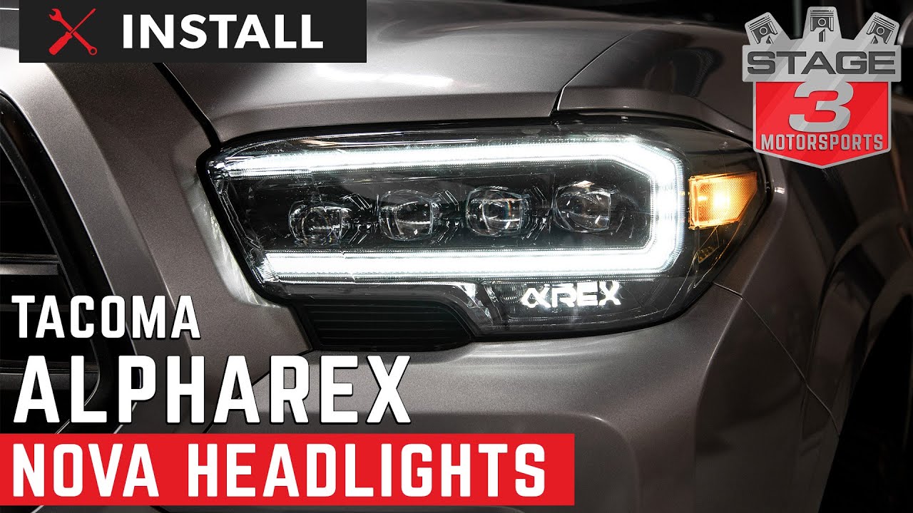 2016-2020 Toyota Tacoma AlphaRex NOVA Series LED Projector Headlight Install