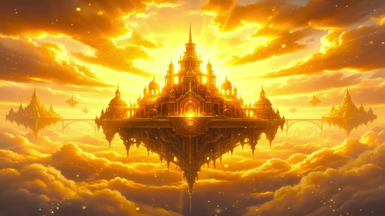 Floating Sky City 🌇 Crystal Meditation Music for Deep Sleep & Inner Peace