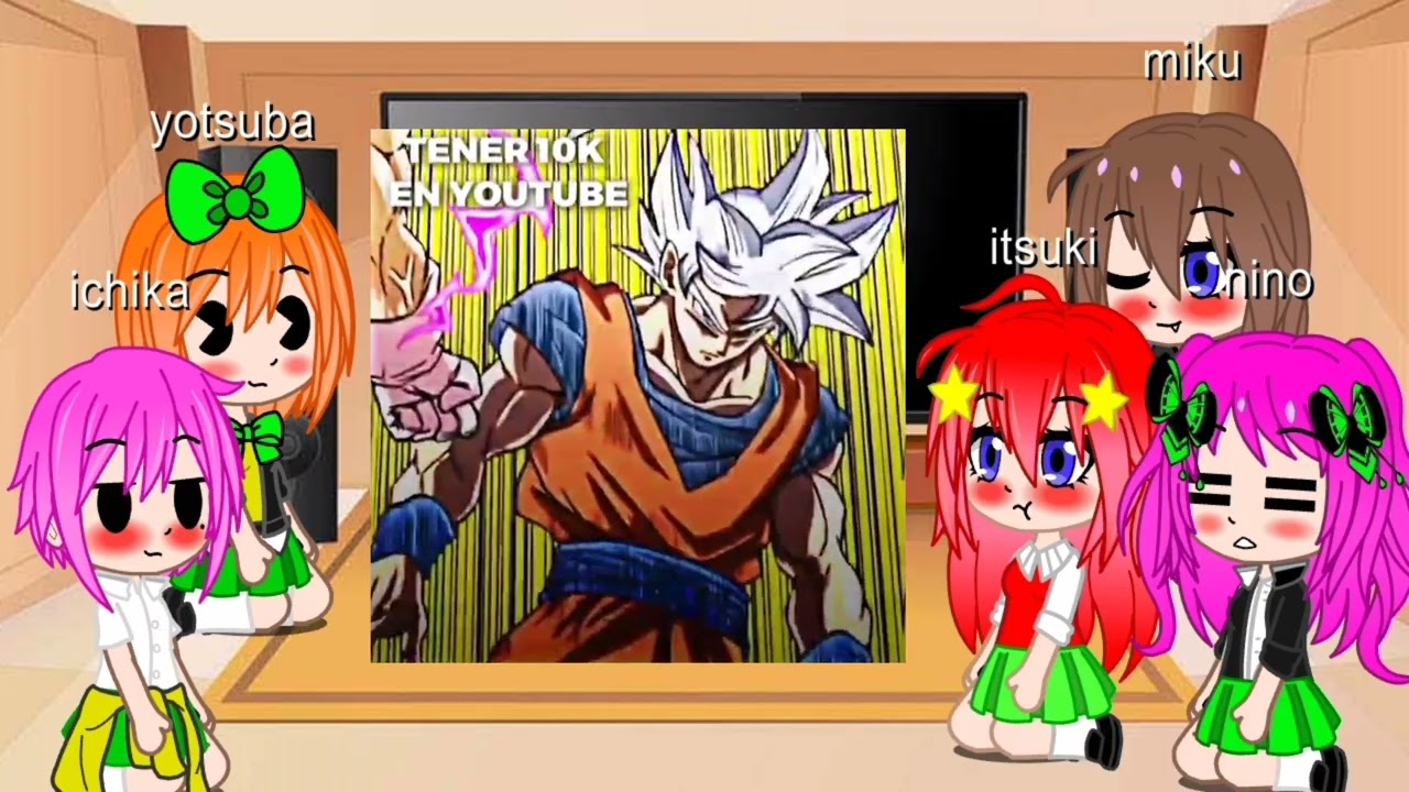 👊las Quintillisas Reacionan a Goku y Black👊|edits|2/2🐉