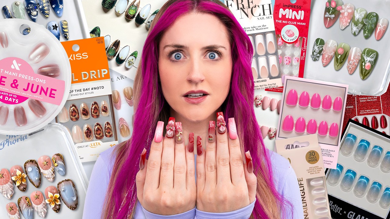 Testing EVERY PRESS-ON NAIL Brand