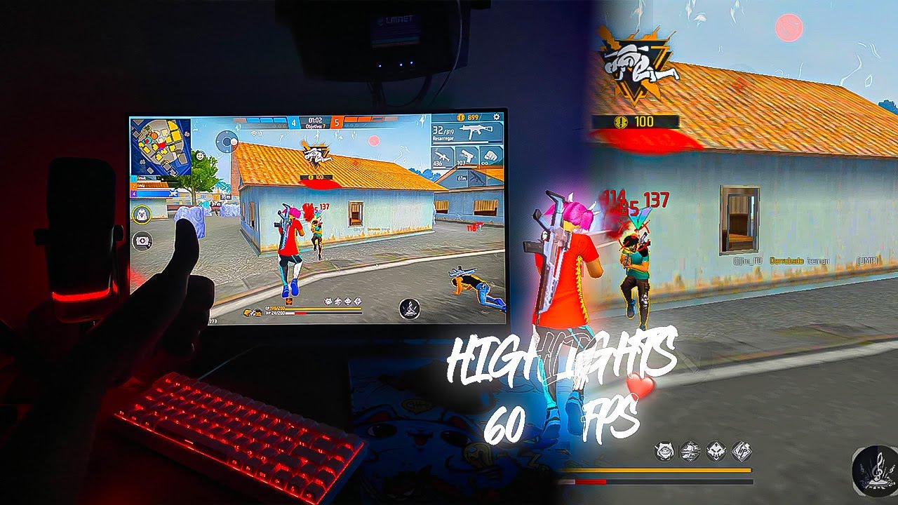 HIGHLIGHTS EM 4x4 APOSTADO! 🥋🚀 Highlights Free Fire 1280x720 Ryzen 5 5600 RTX 2060 S