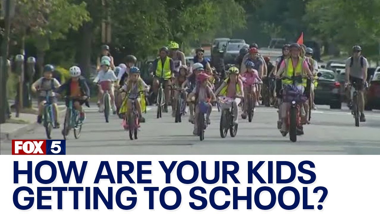 NJ students commuting to school on 'bike bus'
