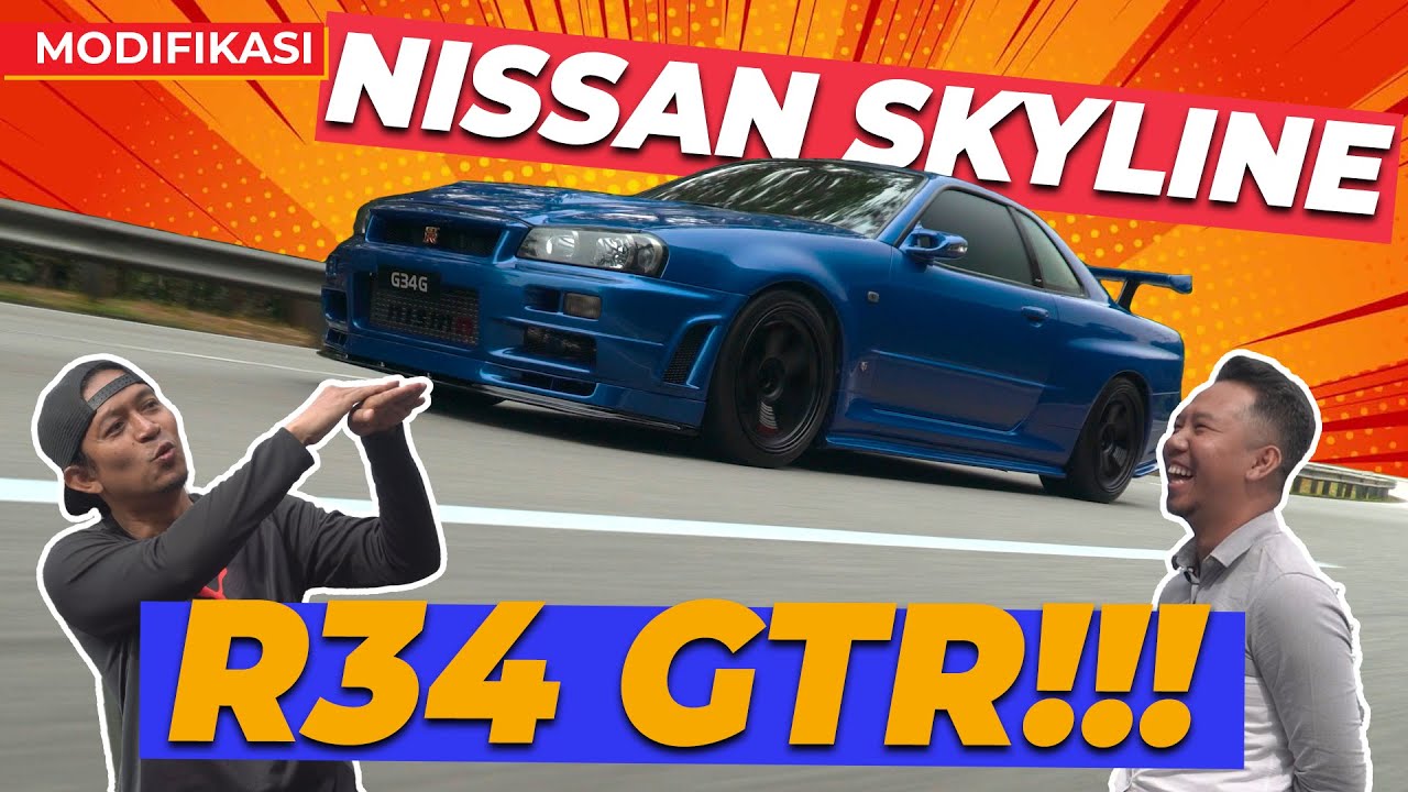 DEWA JDM! NISSAN SKYLINE R34 GTR!!!