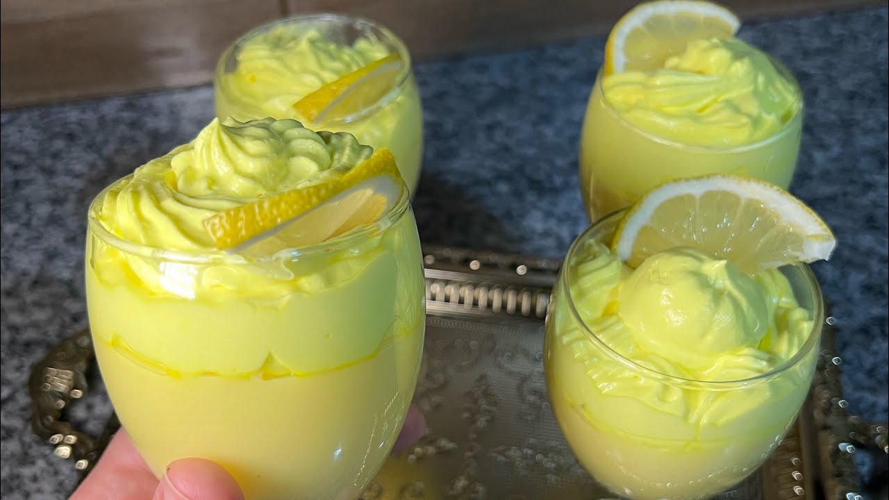 @ تحلية الليمون المنعشة 🍋‍🟩سهلةوسريعة